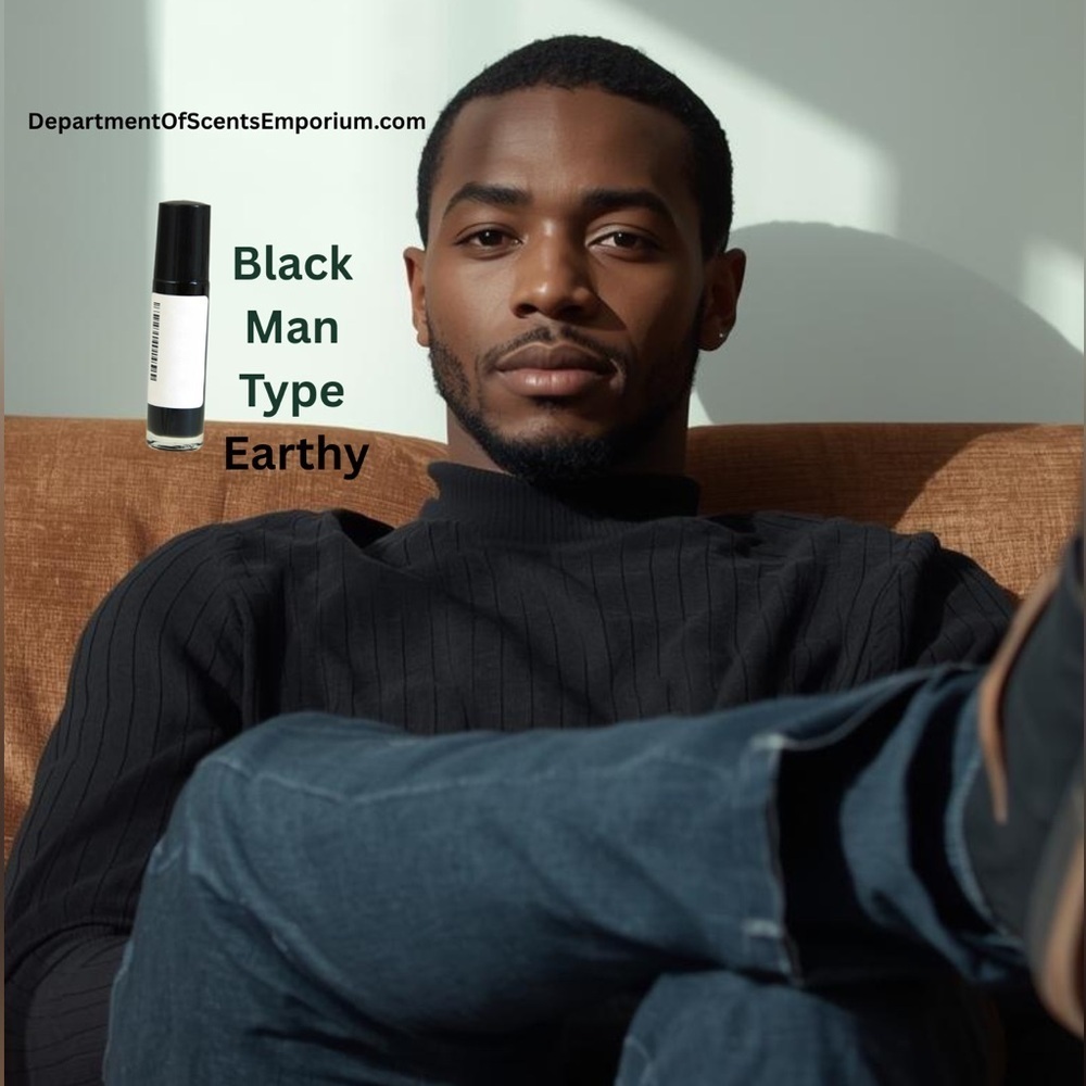 Black Man (M) Type Fragrance Oil 1/3 Glass Rollerball